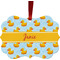 Rubber Duckie Christmas Ornament (Front View)