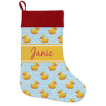 Rubber Duckie Holiday Stocking w/ Name or Text