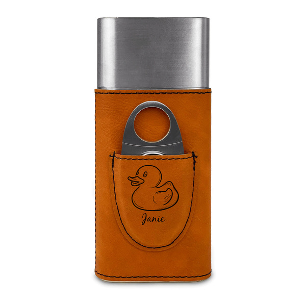 Rubber Duckie Cigar Case with Cutter - FRONT
