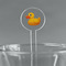Rubber Duckie Clear Plastic 7" Stir Stick - Round - Main