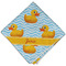 Rubber Duckie Cloth Napkins - Personalized Dinner (Folded Four Corners)