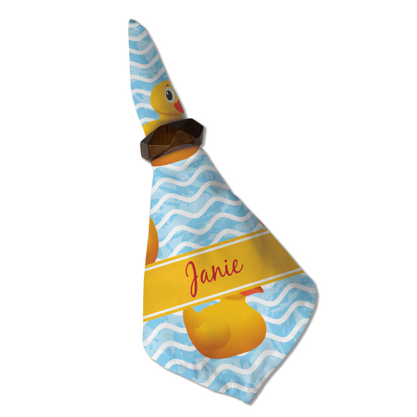 Rubber Duckie Cloth Napkins - Personalized Dinner (Folded in Ring) (MAIN)