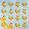 Rubber Duckie Cloth Napkins - Personalized Dinner (Full Open)