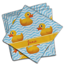 Rubber Duckie Cloth Napkins (Set of 4) (Personalized)