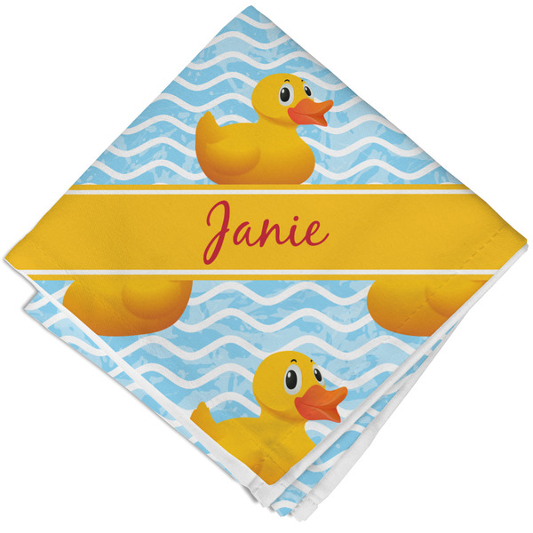 Custom Rubber Duckie Cloth Napkin w/ Name or Text