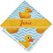 Rubber Duckie Cloth Napkins - Personalized Lunch (Folded Four Corners)