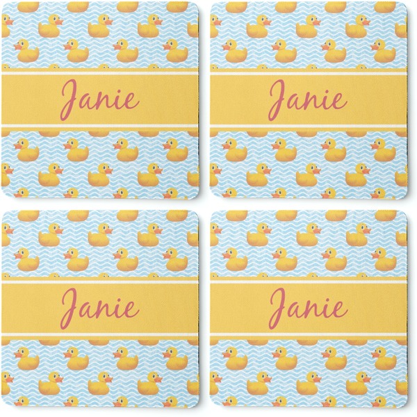 Rubber Duckie Coaster Rubber Back - Apvl