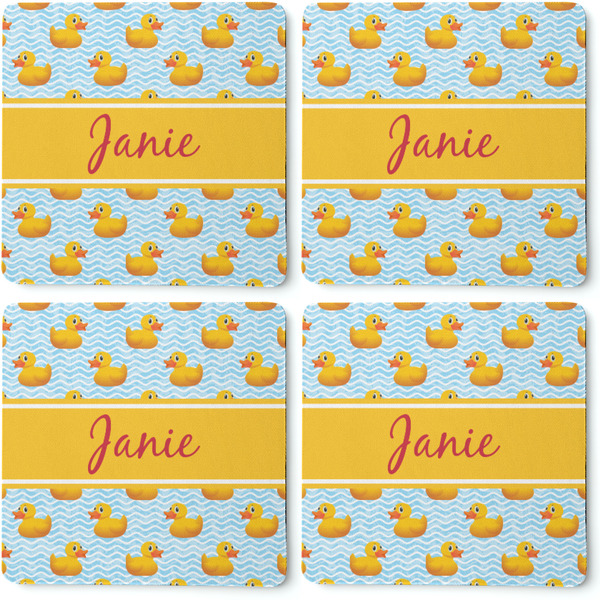 Rubber Duckie Coaster Rubber Back - Apvl