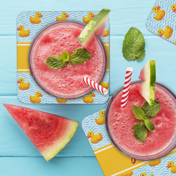 Rubber Duckie Coaster Set - LIFESTYLE