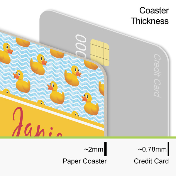 Rubber Duckie Coaster Thickness
