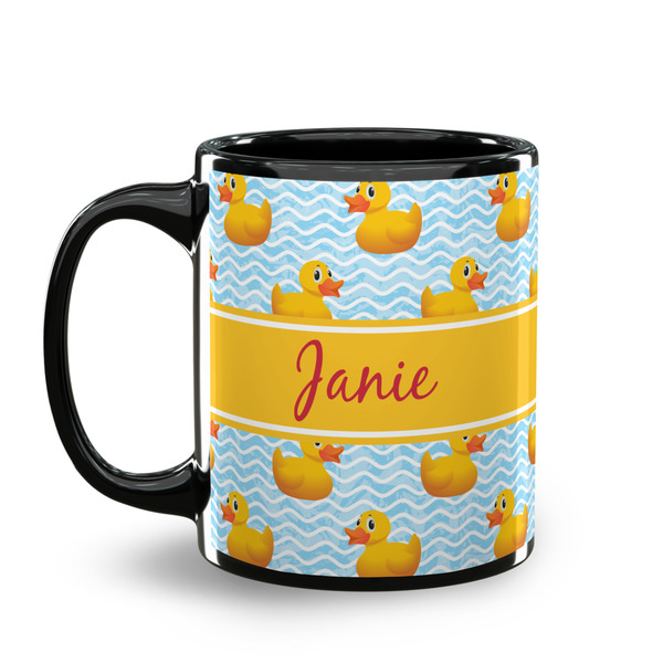 Rubber Duckie Coffee Mug - 11 oz - Black
