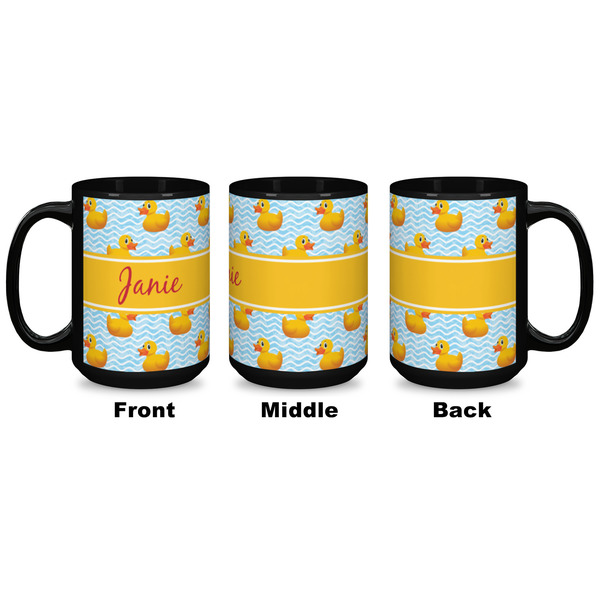 Rubber Duckie Coffee Mug - 15 oz - Black APPROVAL