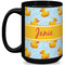 Rubber Duckie 15 Oz Coffee Mug - Black (Personalized)