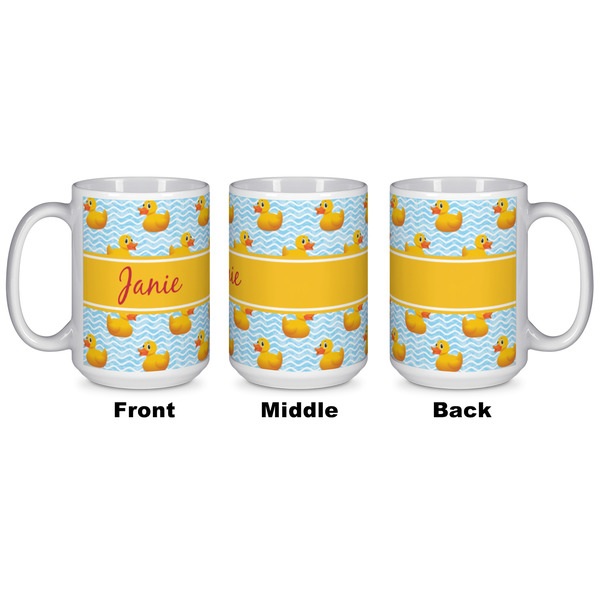 Rubber Duckie Coffee Mug - 15 oz - White APPROVAL