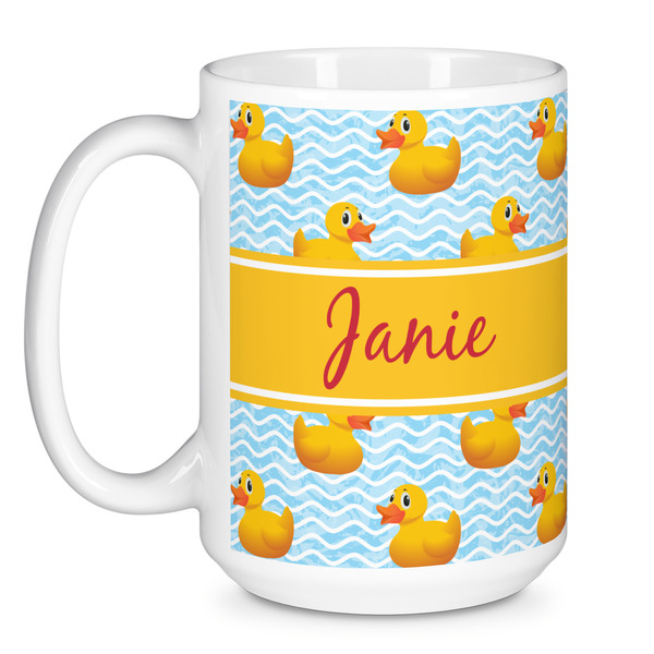 Rubber Duckie Coffee Mug - 15 oz - White