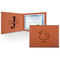 Rubber Duckie Cognac Leatherette Diploma / Certificate Holders - Front and Inside - Main