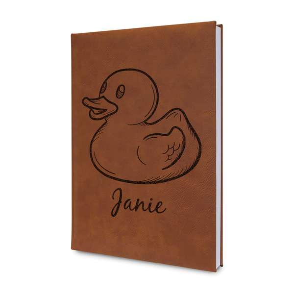 Custom Rubber Duckie Leatherette Journal - Double Sided (Personalized)