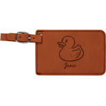 Rubber Duckie Leatherette Luggage Tag (Personalized)