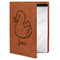 Rubber Duckie Cognac Leatherette Portfolios with Notepad - Small - Main