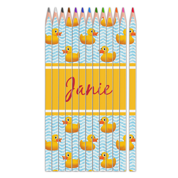 Custom Rubber Duckie Colored Pencils (Personalized)