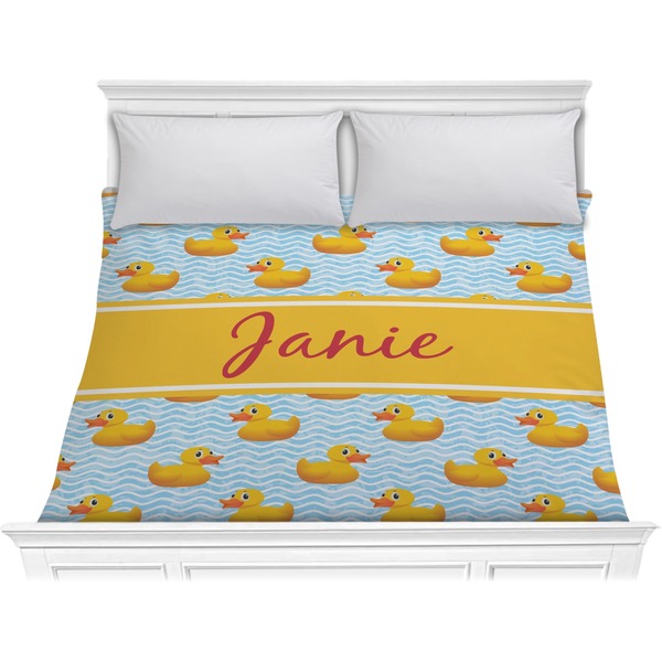 Custom Rubber Duckie Comforter - King (Personalized)