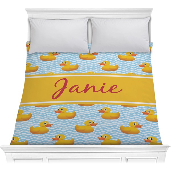 Custom Rubber Duckie Comforter - Full / Queen (Personalized)