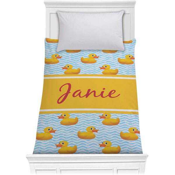 Custom Rubber Duckie Comforter - Twin (Personalized)