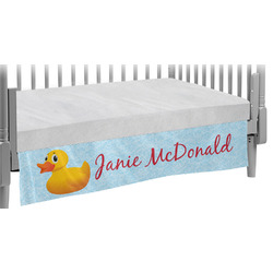 Rubber Duckie Crib Skirt w/ Name or Text