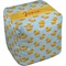 Rubber Duckie Cube Poof Ottoman (Top)