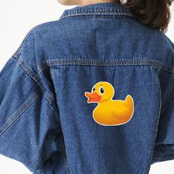 Rubber Duckie Twill Iron On Patch - Custom Shape - X-Large - Set of 4
