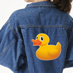 Rubber Duckie Twill Iron On Patch - Custom Shape - 2XL - Set of 4