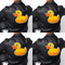 Rubber Duckie Custom Shape Iron On Patches - XXXL APPROVAL set of 4