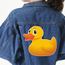 Rubber Duckie Twill Iron On Patch - Custom Shape - 3XL - Set of 4