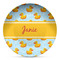 Rubber Duckie Microwave Safe Plastic Plate - Composite Polymer (Personalized)