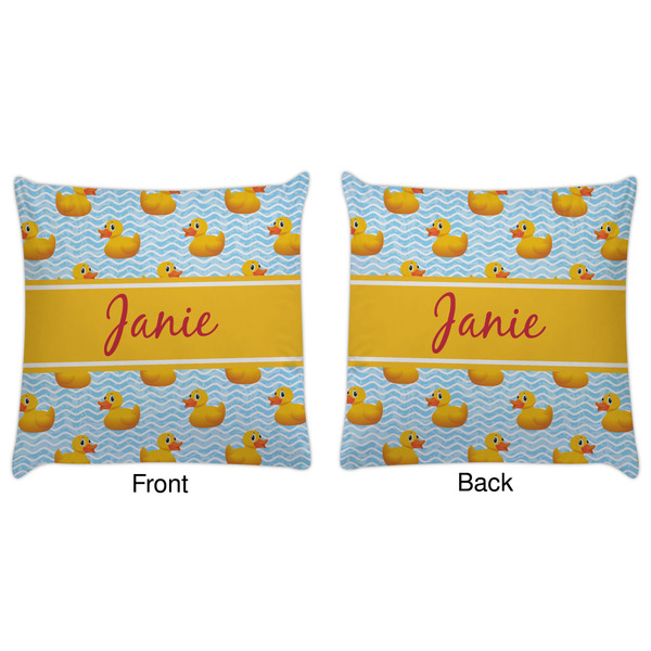 Rubber Duckie Decorative Pillow Case - Approval