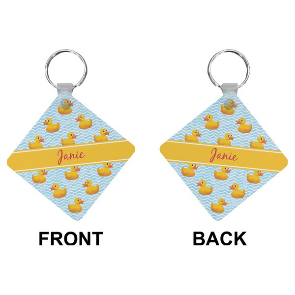 Rubber Duckie Diamond Keychain (Front + Back)