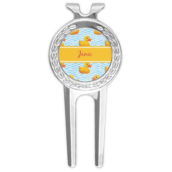 Custom Rubber Duckie Golf Divot Tool & Ball Marker (Personalized)