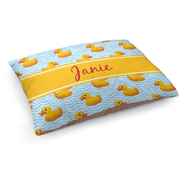 Custom Rubber Duckie Dog Bed - Medium w/ Name or Text