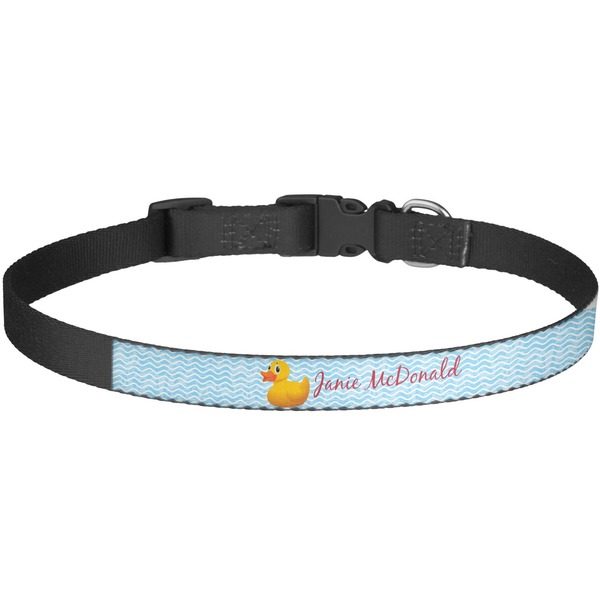 Custom Rubber Duckie Dog Collar - Large (Personalized)