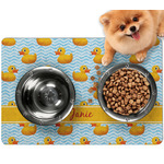Rubber Duckie Dog Food Mat - Small w/ Name or Text