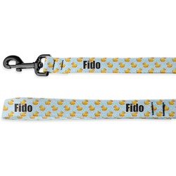 Rubber Duckie Dog Leash - 6 ft (Personalized)