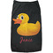 Rubber Duckie Black Pet Shirt (Personalized)