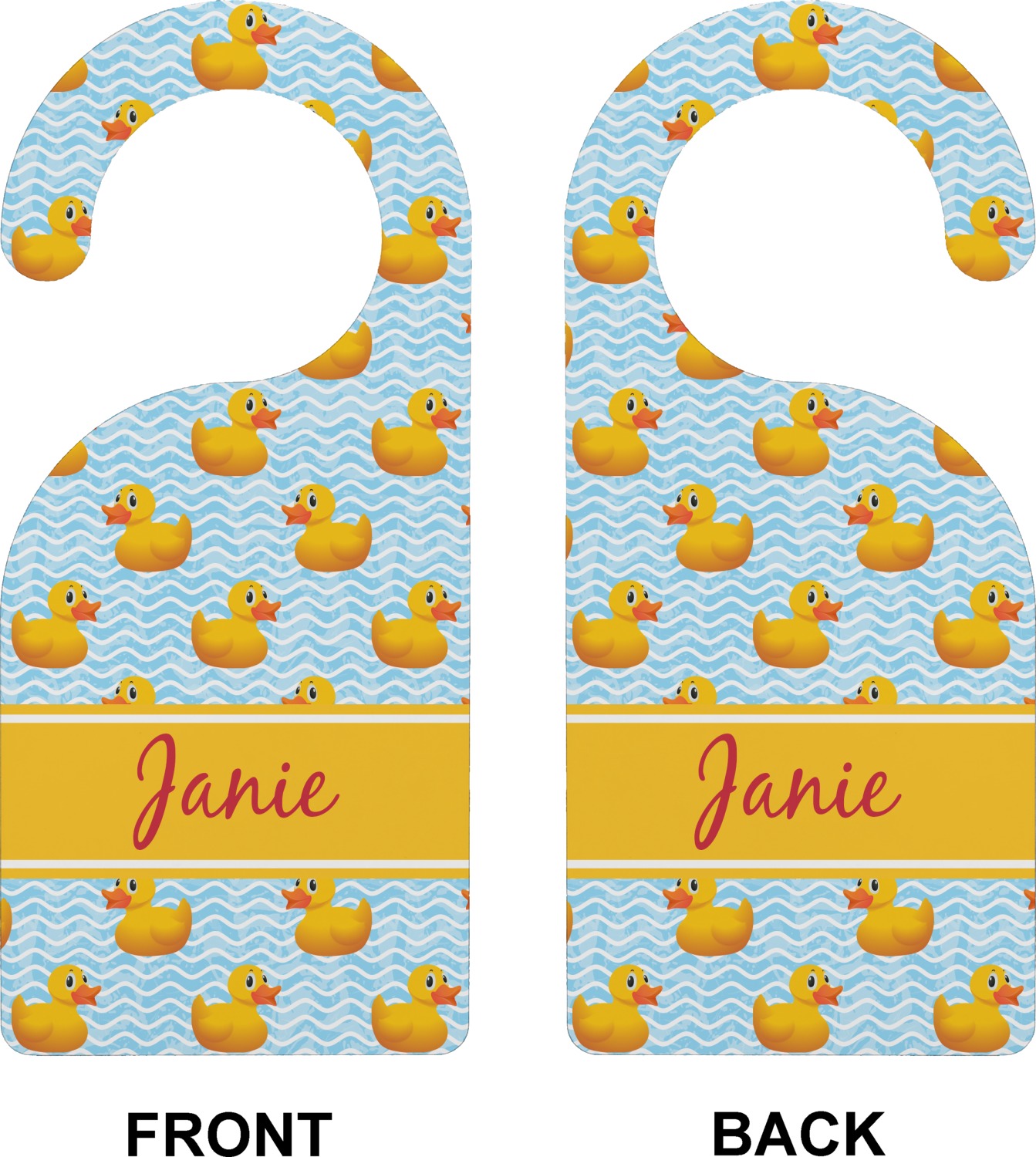 Custom Rubber Duckie Door Hanger (Personalized) YouCustomizeIt