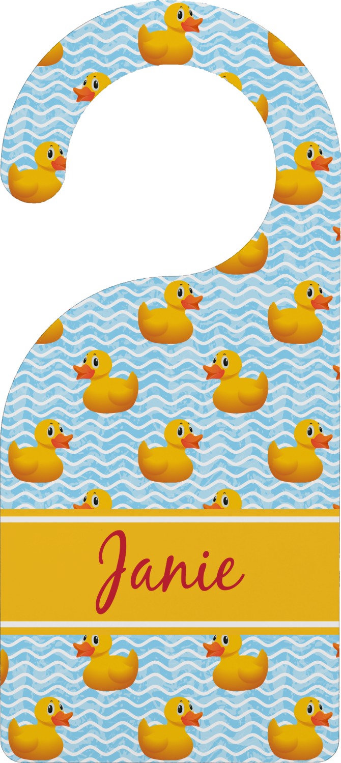 Custom Rubber Duckie Door Hanger (Personalized) YouCustomizeIt