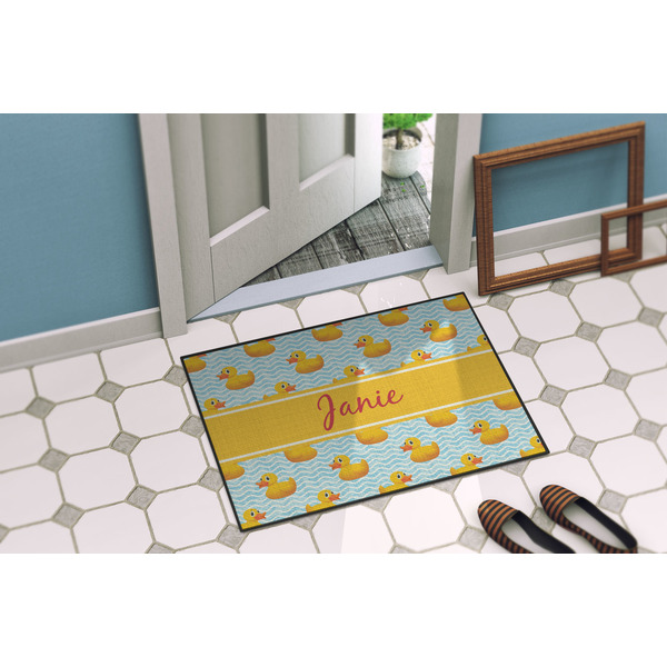 Rubber Duckie Door Mat Lifestyle