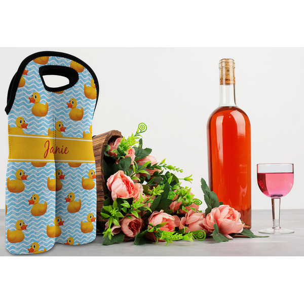 Rubber Duckie Double Wine Tote - LIFESTYLE (new)