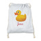 Rubber Duckie Drawstring Backpack - Sweatshirt Fleece - Double Sided (Personalized)
