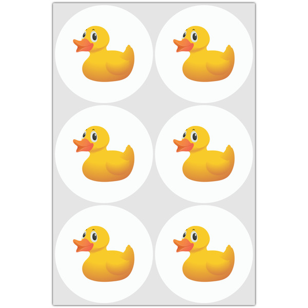 Rubber Duckie Drink Topper - Large - Set of 6