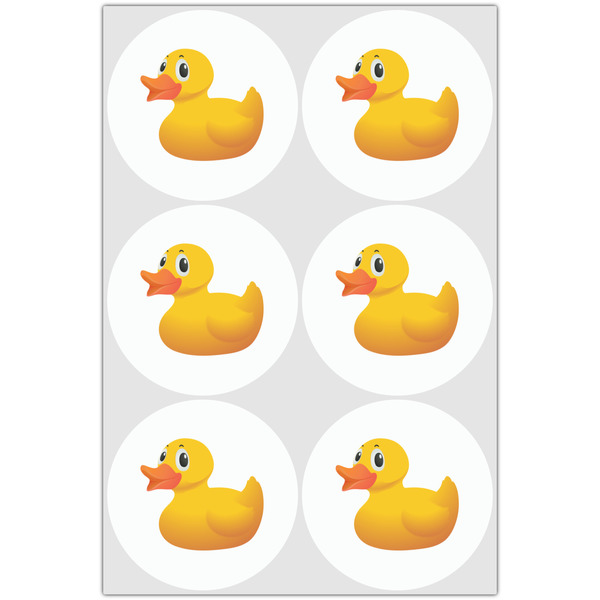 Rubber Duckie Drink Topper - XLarge - Set of 6