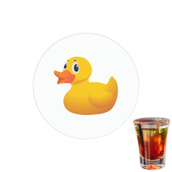 Rubber Duckie Printed Drink Topper - 1.5"